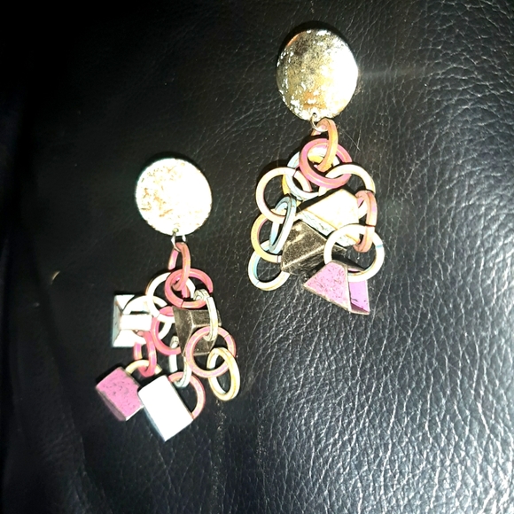Boho Metal Earrings 3"   ☆ - Picture 1 of 5